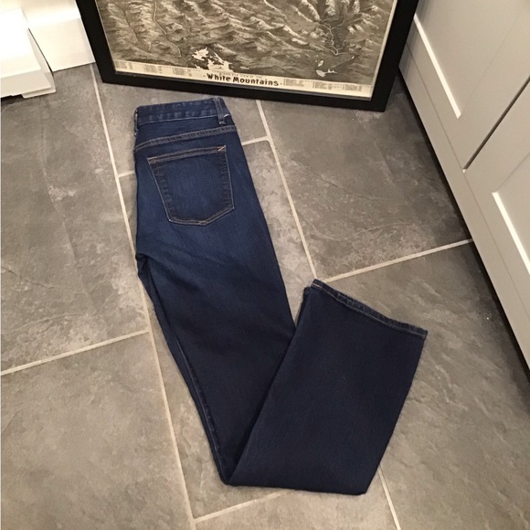 Women's Boot Cut Jeans - Dark Blue - Picture 11 of 12